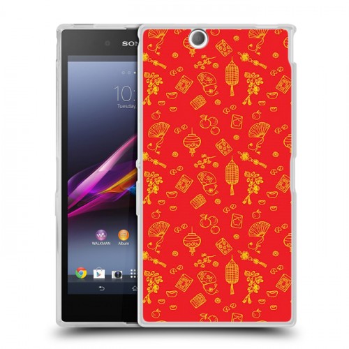 Дизайнерский пластиковый чехол для Sony Xperia Z Ultra  Китайский Новый Год