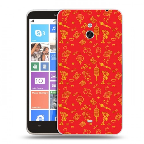 Дизайнерский пластиковый чехол для Nokia Lumia 1320 Китайский Новый Год