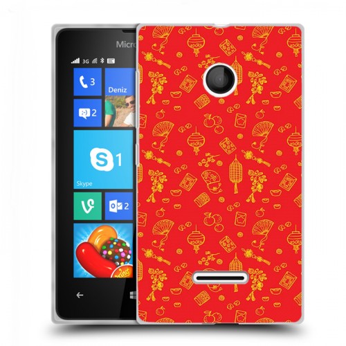 Дизайнерский пластиковый чехол для Microsoft Lumia 435 Китайский Новый Год