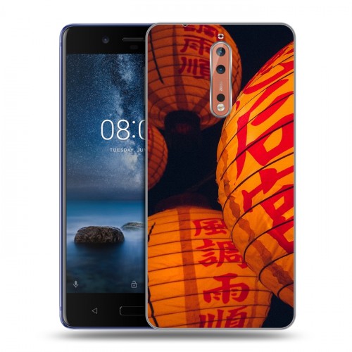 Дизайнерский пластиковый чехол для Nokia 8 Китайский Новый Год