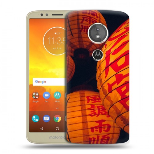 Дизайнерский пластиковый чехол для Motorola Moto E5 Китайский Новый Год