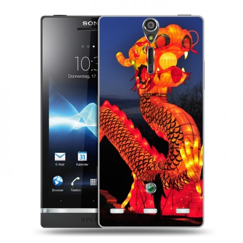 Дизайнерский пластиковый чехол для Sony Xperia S Китайский Новый Год