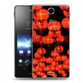 Дизайнерский пластиковый чехол для Sony Xperia TX Китайский Новый Год