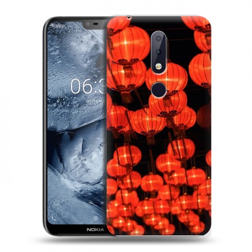 Дизайнерский силиконовый чехол для Nokia 6.1 Plus Китайский Новый Год