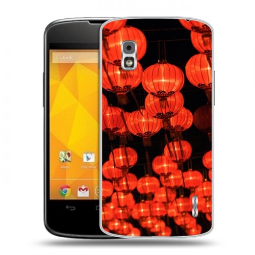 Дизайнерский пластиковый чехол для LG Google Nexus 4 Китайский Новый Год