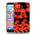 Дизайнерский пластиковый чехол для Nokia Lumia 1320 Китайский Новый Год