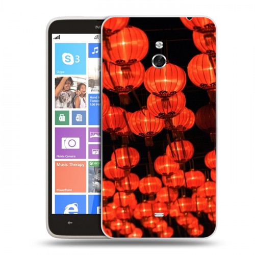 Дизайнерский пластиковый чехол для Nokia Lumia 1320 Китайский Новый Год