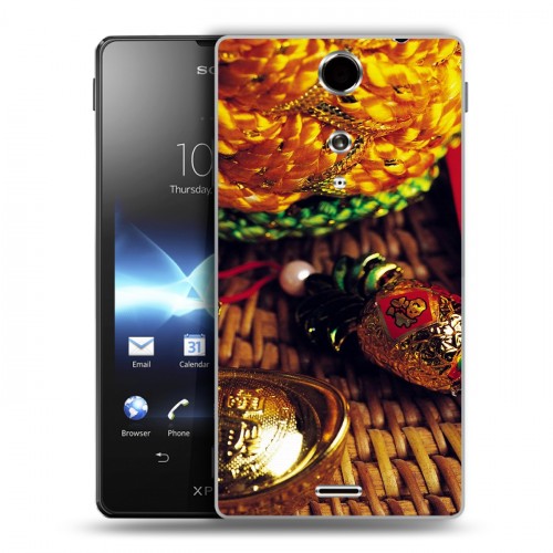 Дизайнерский пластиковый чехол для Sony Xperia TX Китайский Новый Год