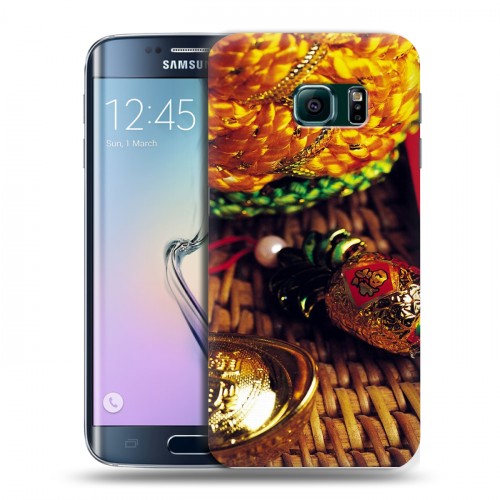 Дизайнерский пластиковый чехол для Samsung Galaxy S6 Edge Китайский Новый Год