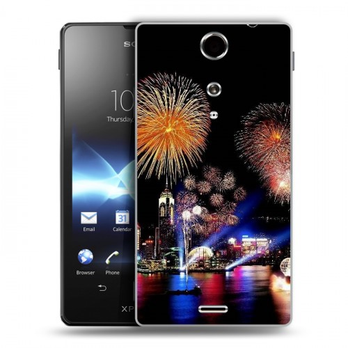 Дизайнерский пластиковый чехол для Sony Xperia TX Китайский Новый Год