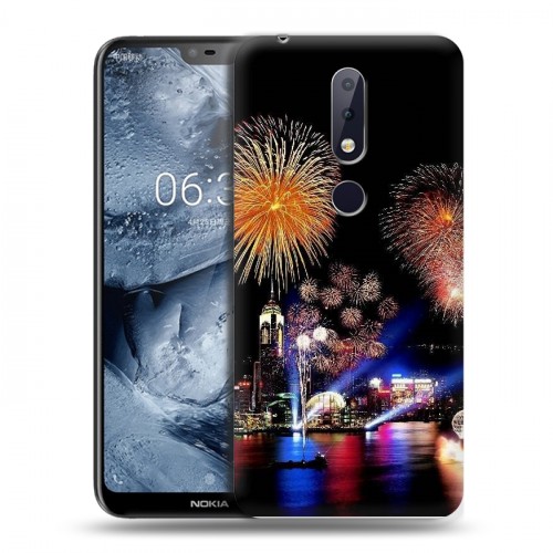 Дизайнерский пластиковый чехол для Nokia 6.1 Plus Китайский Новый Год