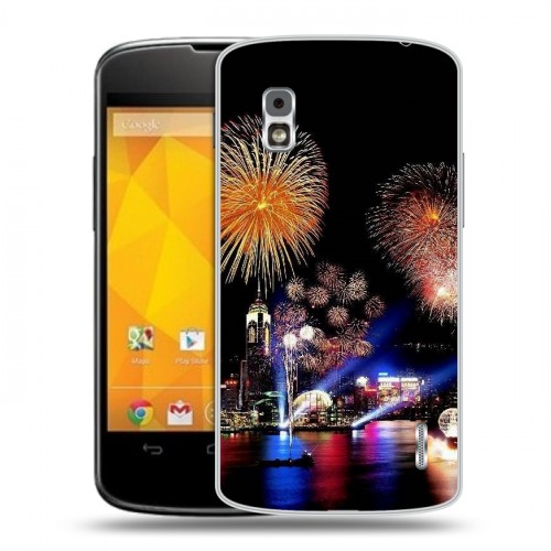 Дизайнерский пластиковый чехол для LG Google Nexus 4 Китайский Новый Год