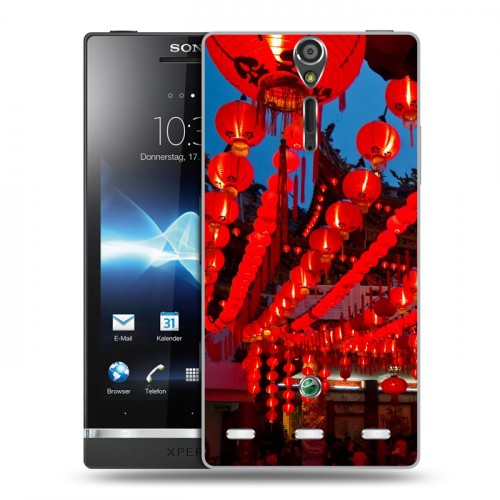 Дизайнерский пластиковый чехол для Sony Xperia S Китайский Новый Год