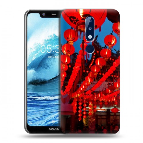 Дизайнерский пластиковый чехол для Nokia 5.1 Plus Китайский Новый Год