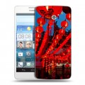 Дизайнерский пластиковый чехол для Huawei Ascend D2 Китайский Новый Год