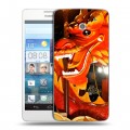 Дизайнерский пластиковый чехол для Huawei Ascend D2