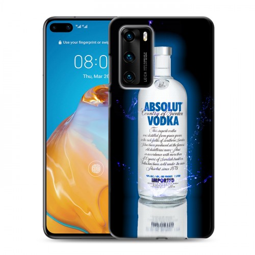 Дизайнерский силиконовый с усиленными углами чехол для Huawei P40 Absolut