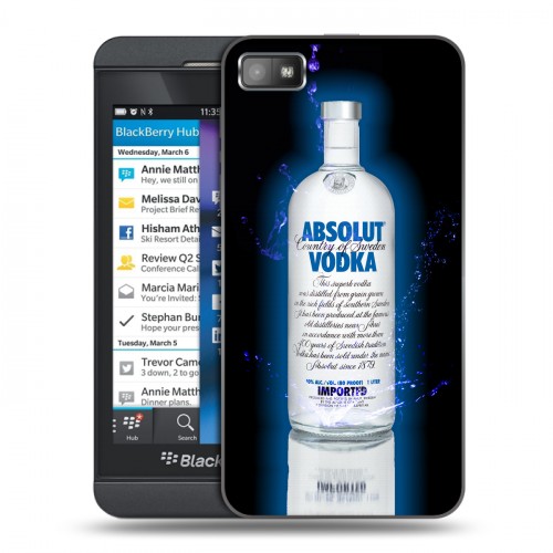 Дизайнерский пластиковый чехол для BlackBerry Z10 Absolut