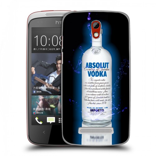 Дизайнерский пластиковый чехол для HTC Desire 500 Absolut