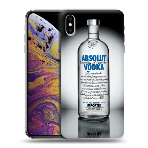 Дизайнерский силиконовый чехол для Iphone Xs Max Absolut