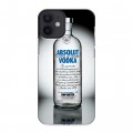 Дизайнерский силиконовый с усиленными углами чехол для Iphone 12 Mini Absolut