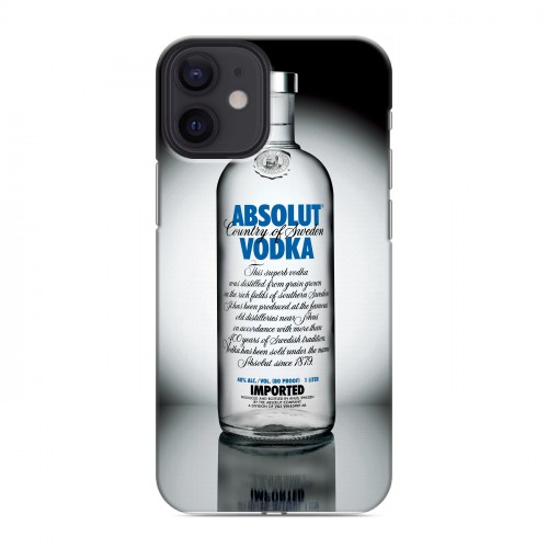 Дизайнерский силиконовый с усиленными углами чехол для Iphone 12 Mini Absolut