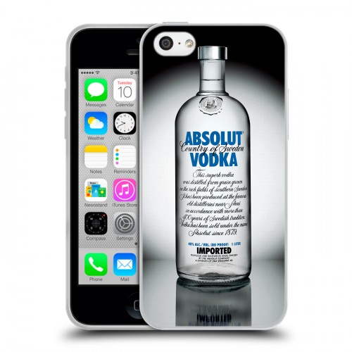 Дизайнерский пластиковый чехол для Iphone 5c Absolut