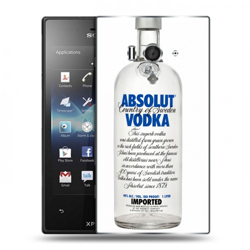 Дизайнерский пластиковый чехол для Sony Xperia acro S Absolut