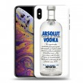 Дизайнерский силиконовый чехол для Iphone Xs Max Absolut