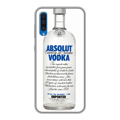 Дизайнерский силиконовый с усиленными углами чехол для Samsung Galaxy A50 Absolut