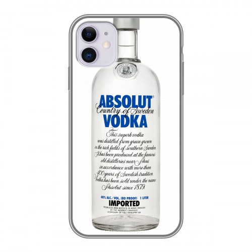 Дизайнерский силиконовый чехол для Iphone 11 Absolut