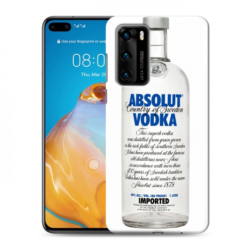 Дизайнерский силиконовый с усиленными углами чехол для Huawei P40 Absolut