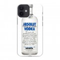 Дизайнерский силиконовый с усиленными углами чехол для Iphone 12 Mini Absolut