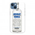 Дизайнерский силиконовый чехол для Iphone 13 Absolut