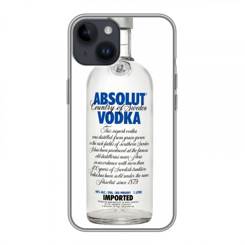 Дизайнерский пластиковый чехол для Iphone 14 Absolut