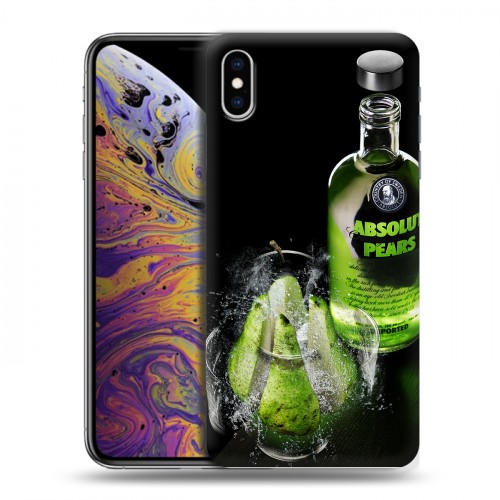 Дизайнерский силиконовый чехол для Iphone Xs Max Absolut