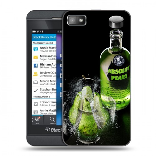 Дизайнерский пластиковый чехол для BlackBerry Z10 Absolut