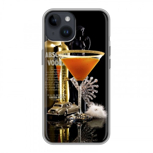 Дизайнерский пластиковый чехол для Iphone 14 Absolut