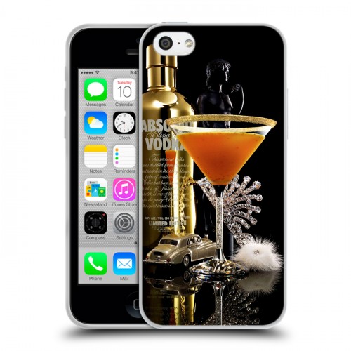 Дизайнерский пластиковый чехол для Iphone 5c Absolut