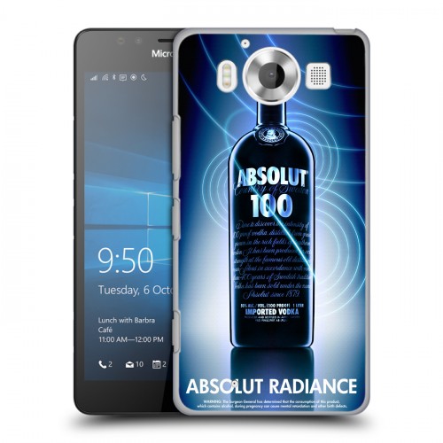 Дизайнерский пластиковый чехол для Microsoft Lumia 950 Absolut