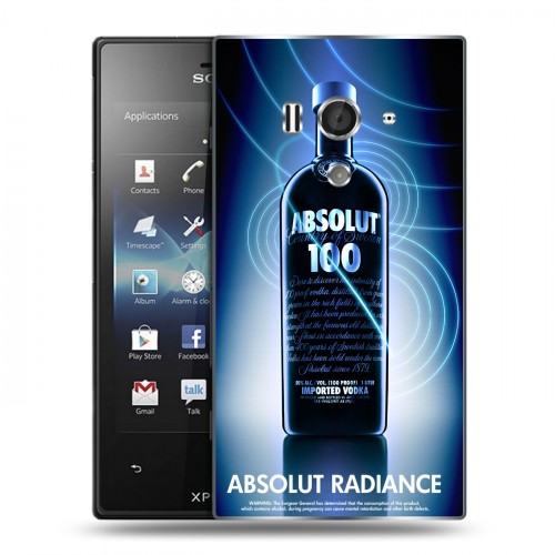 Дизайнерский пластиковый чехол для Sony Xperia acro S Absolut