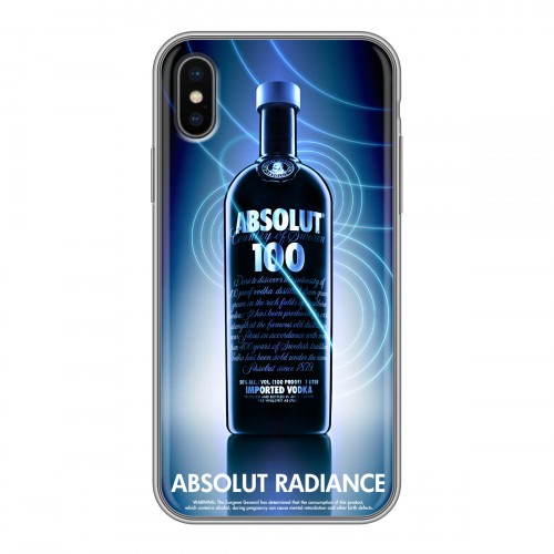 Дизайнерский силиконовый чехол для Iphone x10 Absolut