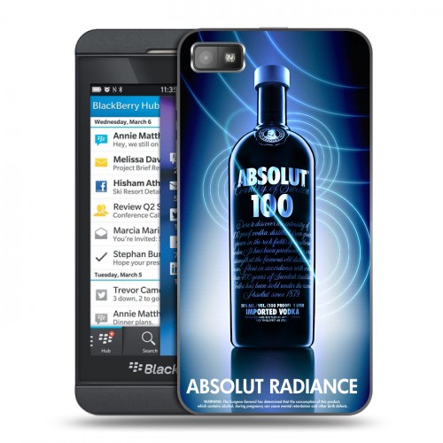 Дизайнерский пластиковый чехол для BlackBerry Z10 Absolut