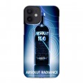 Дизайнерский силиконовый с усиленными углами чехол для Iphone 12 Mini Absolut