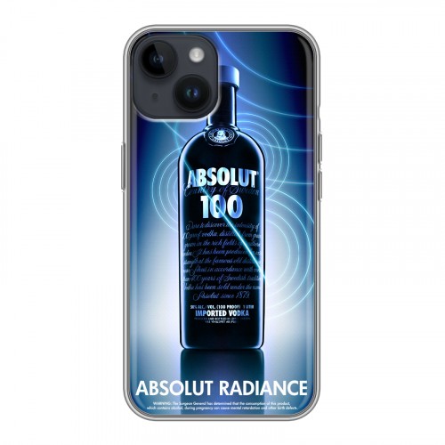 Дизайнерский пластиковый чехол для Iphone 14 Absolut