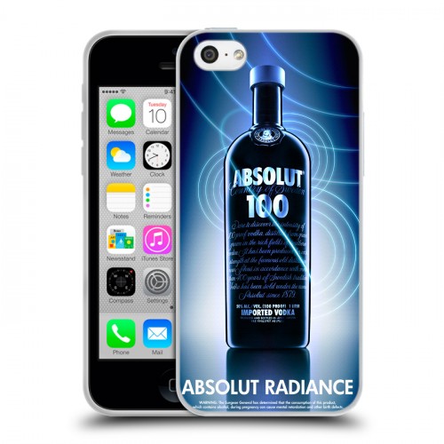 Дизайнерский пластиковый чехол для Iphone 5c Absolut