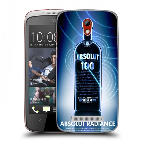 Дизайнерский пластиковый чехол для HTC Desire 500 Absolut