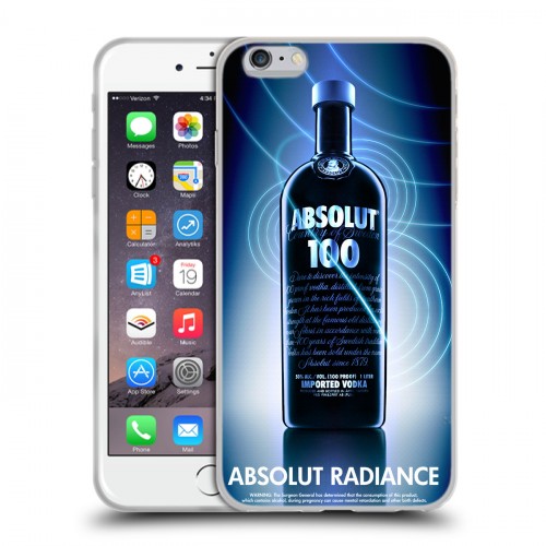 Дизайнерский силиконовый чехол для Iphone 6 Plus/6s Plus Absolut