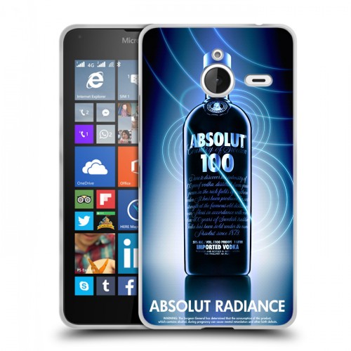 Дизайнерский пластиковый чехол для Microsoft Lumia 640 XL Absolut