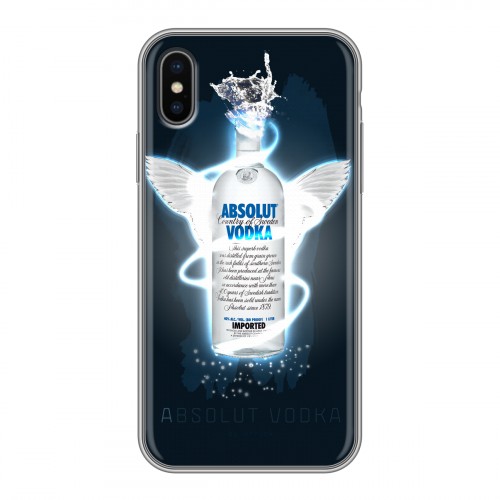 Дизайнерский силиконовый чехол для Iphone x10 Absolut